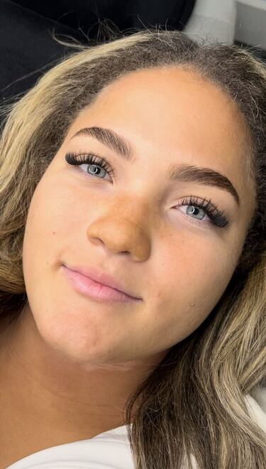 Lash and brow work by Alyssa Diaz at Plush Beauty Bar