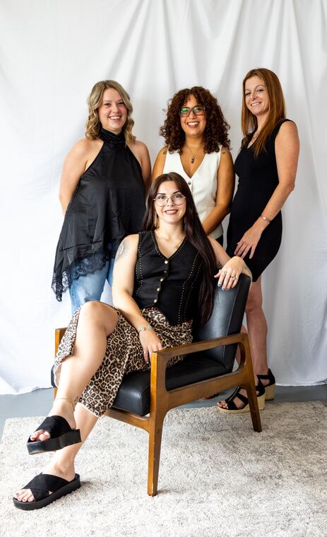 The four artists of Plush Beauty Bar
